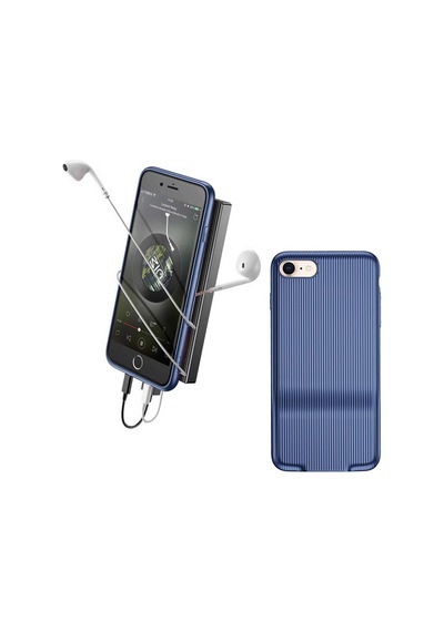 Baseus Apple Uyumlu iPhone 7/8 Kılıf Şarj ve Kulaklık Girişli Audio Case