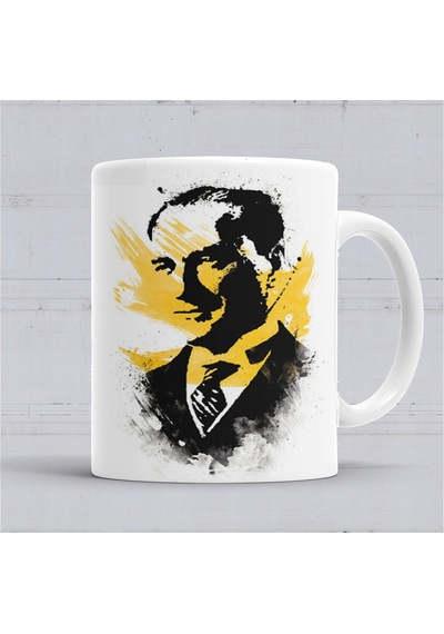 Mustafa Kemal Atatürk Kupa Bardak Porselen No36152 Karışık