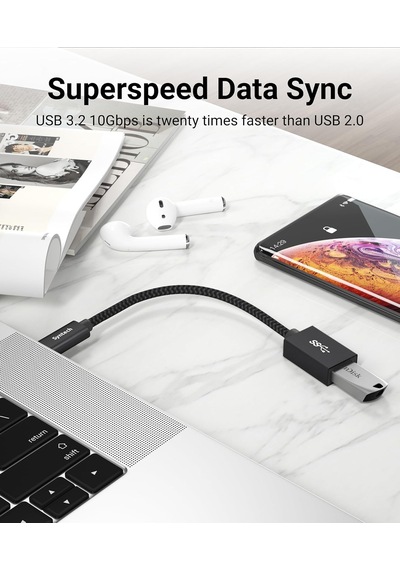 Usb C - Usb Adaptörü 2 Paketi, Usb 3.0 Otg, 10gbps