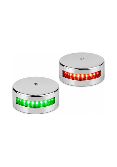 Labarka LED Baş İskele Sancak Feneri Krom İkili - 12V