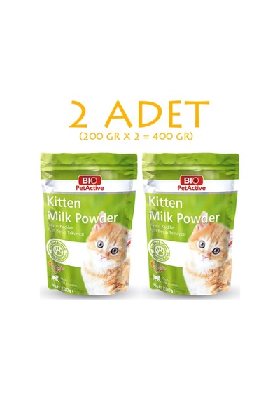 Kitten Milk Yavru Kedi Süt Tozu 200 Gr 2 Adet