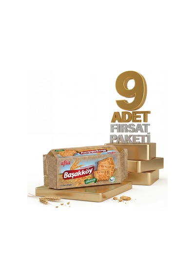 Afia Başakköy Tam Buğdaylı Bisküvi 9x110 Gr
