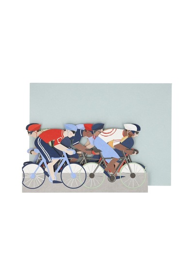 Meri Meri - Cycling Birthday Card - Bisiklet Tebrik Kartı
