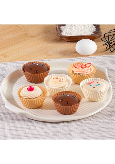Perotti 16309 Silikon 6'lı Mini Kek Kalıbı Muffin Kek Kalıbı