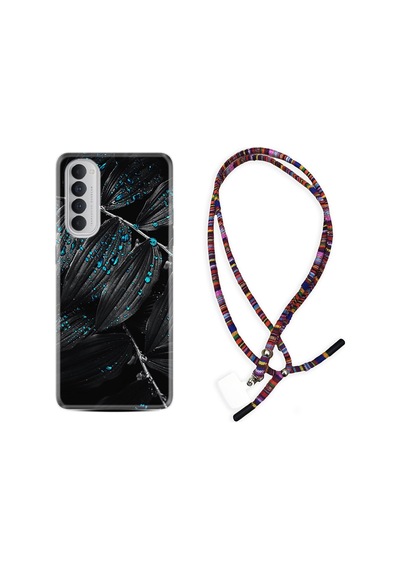 Oppo Reno 4 Pro Kılıf Rasta Boyun Askılı Foid Green 1643