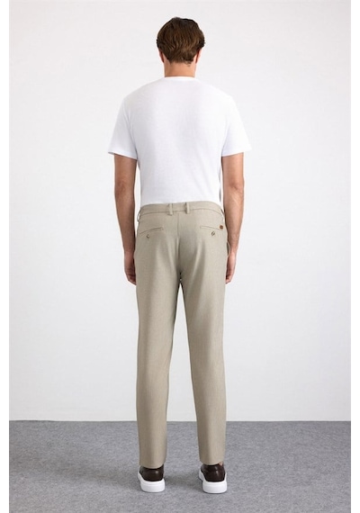 Süvari Bej Slim Düz Jogger Pantolon Spn2020500003-bj3