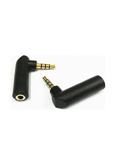 3.5Mm Stereo Uzatma L Tip 3 Boğum 4 Kutup 4 Pin 90 Derece