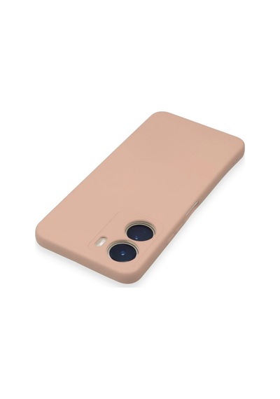 Newface - 503 - Vivo Y16 Kılıf Nano İçi Kadife Silikon - Ece-umay - - Pudra