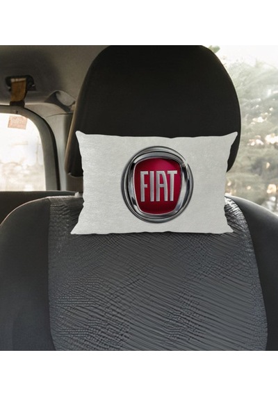 Bk Gift Fiat Tasarımlı Dikdörtgen Araç Koltuk Yastığı-1