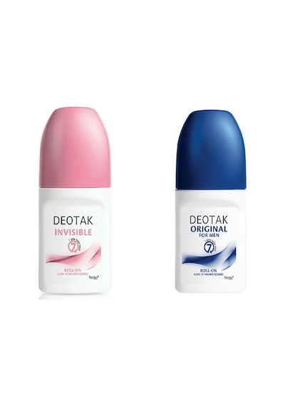 Deotak Invisible Kadın Roll-On Deodorant 35 ML + Deotak Original Erkek Roll-On Deodorant 35 ML