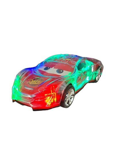 Şimşek Mcqueen 20cm Araba Çarp Dön Araba Işıklı Müzikli Şimşek Mcqueen Renkli