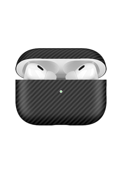 Apple AirPods Uyumlu Pro 2 Zore Airbag 43 600d Karbon Fiber Kulaklık Kılıfı Siyah