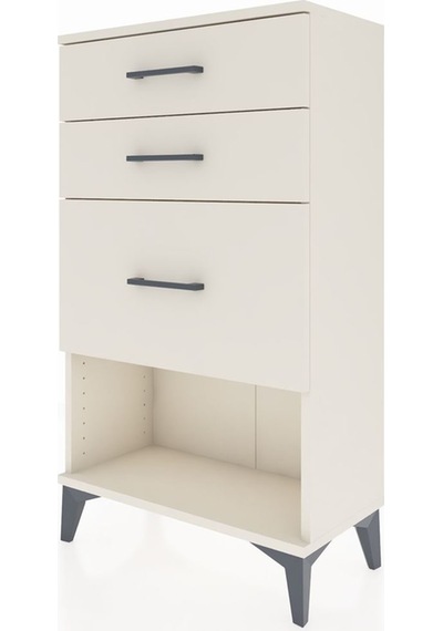 Arges Komodin 3 Çekmeceli 60x30x106 Aytaşı-aytaşı Aytaşı