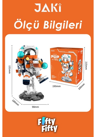 Jaki Mini Space Serisi/astronot -jk8505 +302 Parça Oyuncak Yapım Seti