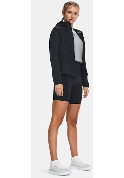 Under Armour Kadın UA Unstoppable Fleece Tam Boy Fermuarlı 1379842-001 Siyah