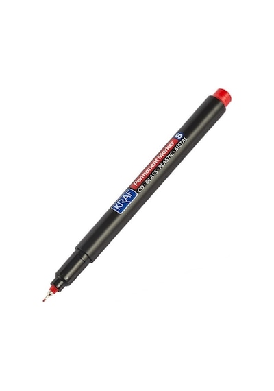 KRAF ASETAT KALEMI OHP PLUS 290 (S) KIRMIZI - (12 Adet) Kırmızı