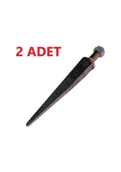 Kürüm Tırmık Dişi Sivri Uçlu Fiber Somunlu-2 Adet - 18 Mm