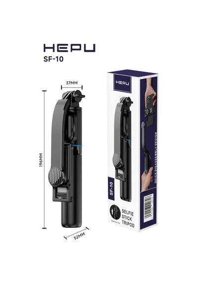 Hepu Sf-10 Trıpod + Selfie Çubuğu