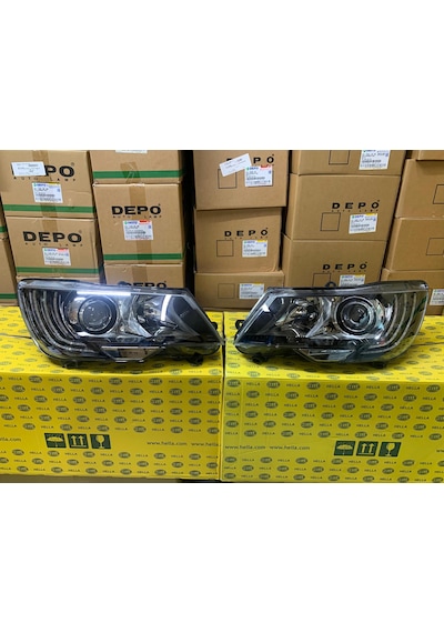 Skoda Superb 2013-2015 Arası Hella Sağ Ve Sol Far Takım Ledli D3s Xenon 3t1941017h / 3t1941018h