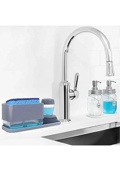 Gri Renk Silikon Yağdanlık Yağlık Sirkelik Altlığı Organizer Sunumluk Sabunluk Altlığı 23x10 Cm Diğer