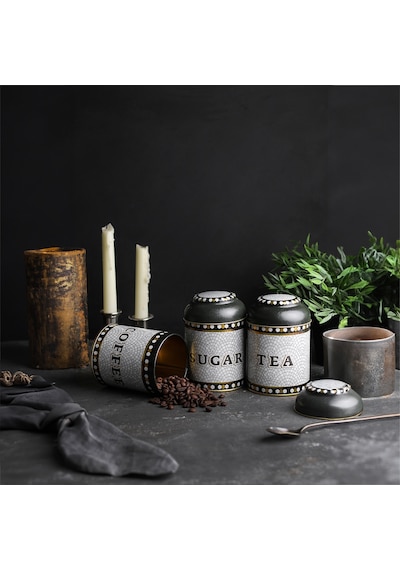 Mosaic Desenli Metal Saklama Kabı 3 Lü Set, 9 X 11 Cm Çok Renkli