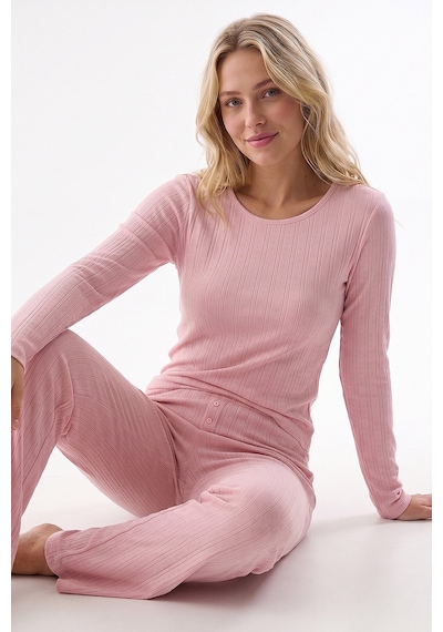 Nbb Pembe Poıntel Basıc Pijama Takım