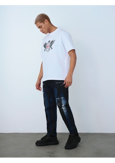LOFT Loose Fit Erkek Tshirt K.kol Lf2036827 Q1.v1 Beyaz