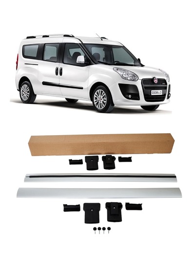 Fiat Doblo Ara Atkı Port Bagaj Tavan Barı Gri Renk Aleminyum 117 Cm 2011-2022