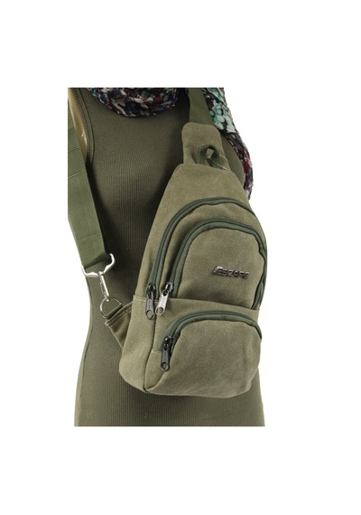 Escape Esc 3530 Yağmura Dayanıklı Kanvas Çapraz Body Bag Haki