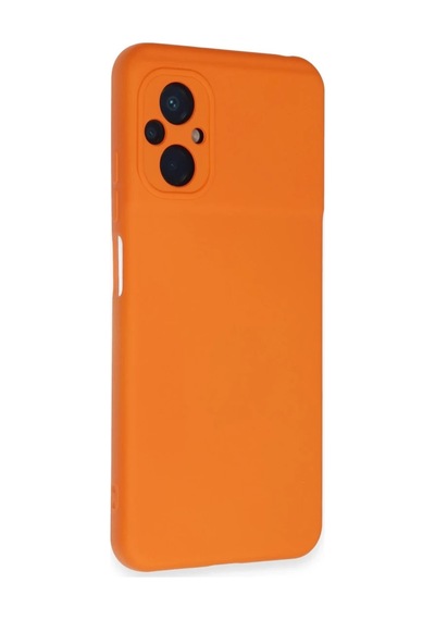 Xiaomi Poco M5 Kılıf Nano İçi Kadife Silikon - Turuncu 0.2M-Çok Renkli