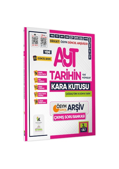 2025 Yks-ayt Sözel Tarihin Kara Kutusu 3.cilt Ösym Çıkmış Soru Bankası Konu Özetli Video/pdf Çözümlü
