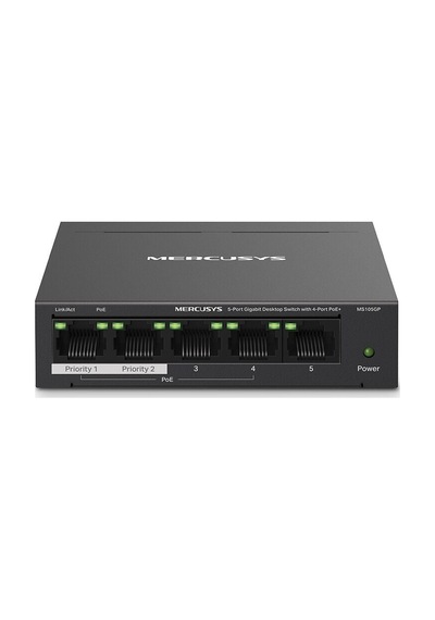 Tp-lınk Mercusys Ms105gp 5 Port Gıgabıt Poe+ Swıtch