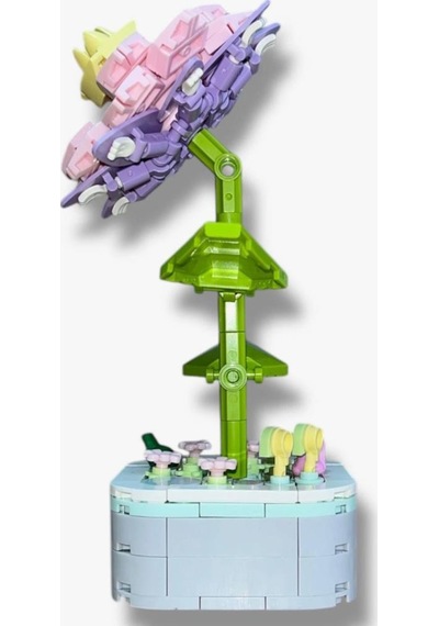 Bloklardan Atlas Çiçeğim 162 Parça 20cm İnşa Edilebilir Dekoratif Çiçek Eğitici Yapı Oyun Seti