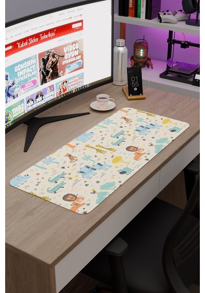 Çocuk Kaymaz Dikişli Kauçuk Oyuncu Mousepad V1 - 70x30 Xl Gaming Mouse Pad Fare Altlığı
