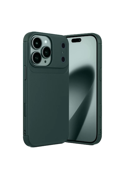 Newface Apple İphone 17 Pro Max Auto Focus Karbon Kapak - Koyu Yeşil