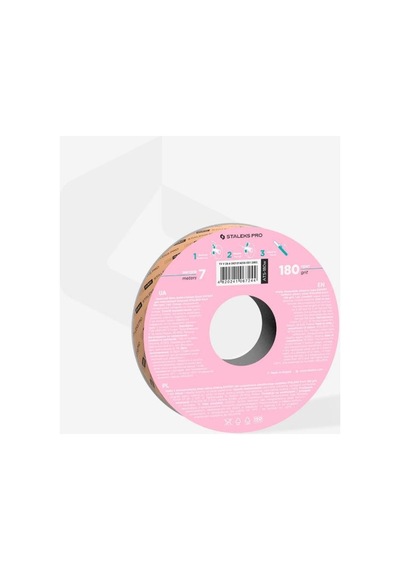 Staleks Pro Plastik Bobin İçin Expert Yedek Beyaz Bant Törpü Bloğu, 180 Grit Ats-180w