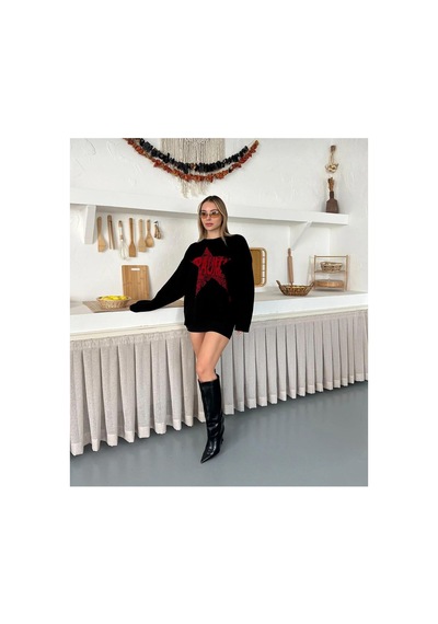 Flex Fashıon Kadın Popüler Yıldız Detaylı Salaş Oversize Trend Triko Gri Kazak Gri - 815291364 Gri - 815291364 Gri Flex Fashıon Kadın Popüler Yıldız Detaylı Salaş Oversize Trend Triko Gri Kazak Gri - 815291364 Gri - 815291364 Gri
