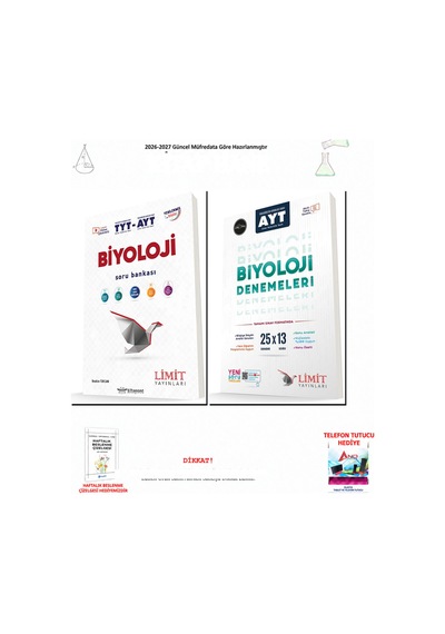 Limit Ayt Biyoloji Soru Bankası 2 Kitap Seti