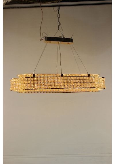 Kristal Taşlı Masaüstü Led Avize 3 Renk Işıklı Modern Aydınlatma Gümüş