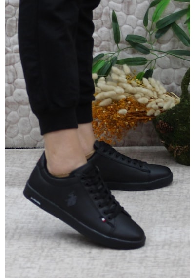 U.s. Polo Assn. Franco 3pr Anatomik Orijinal Ürün Rahat Unisex Sneaker Ayakkabı Siyah