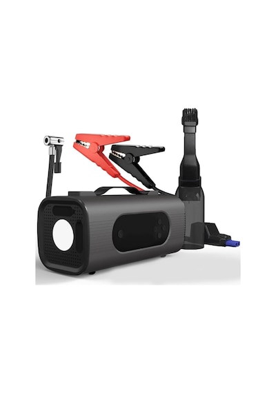 S8 6'sı 1 Arada Akü Takviye Ve Hava Kompresörü 150 Psı Araç Jump Starter, Vakum Özellikli, Po