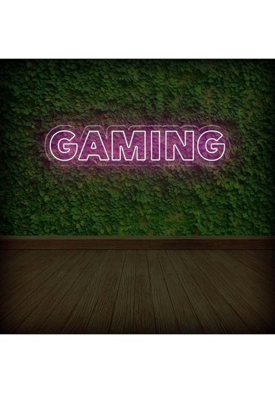 Gamıng Yazılı Neon Tabela Pembe