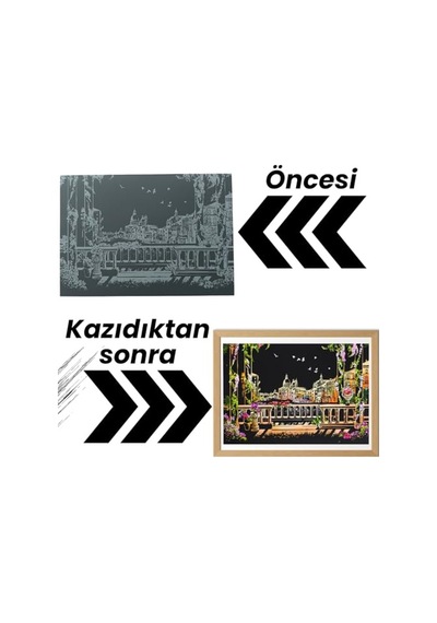 Scratch Kazıma Seti Geyik