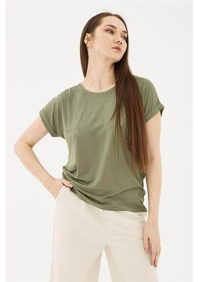 Fashion Friends Kadın T-shirt Haki 24y0194k1 24ye21000011 E2173