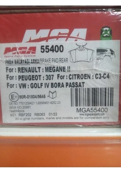 Balata Fren Arka- Renault:megane Iı-peug