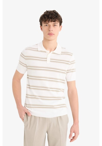 DeFacto Regular Fit Polo Yaka Kısa Kollu Yumuşak Tuşeli Triko Tişört E2665AX25SPER100