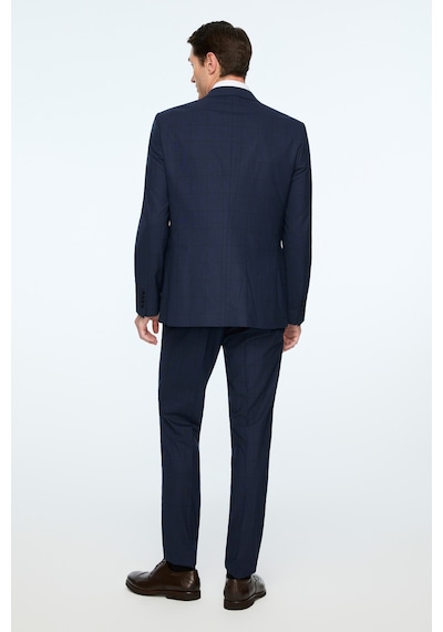 Morven Erkek Lacivert Yünlü Trend Ekose Slim Fit Mono Yaka Takım Elbise 26mc001051200 Lacivert Morven Erkek Lacivert Yünlü Trend Ekose Slim Fit Mono Yaka Takım Elbise 26mc001051200 Lacivert