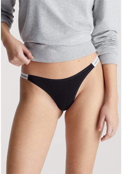 Calvin Klein Dıpped Strıng Thong Külot-9087 Black