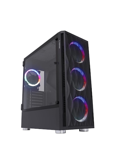 Rampage X-Horse 850 W 80+ 4x12 CM ARGB Fan Mid Tower Oyuncu Bilgisayar Kasası