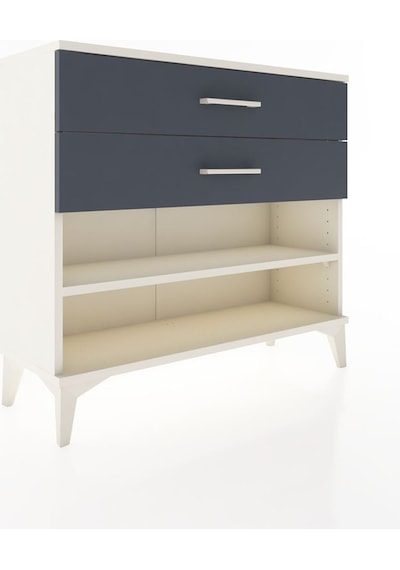 Arges Şifonyer Tek Raflı 2 Çekmeceli 88x30x80 Aytaşı-antrasit Aytaşı